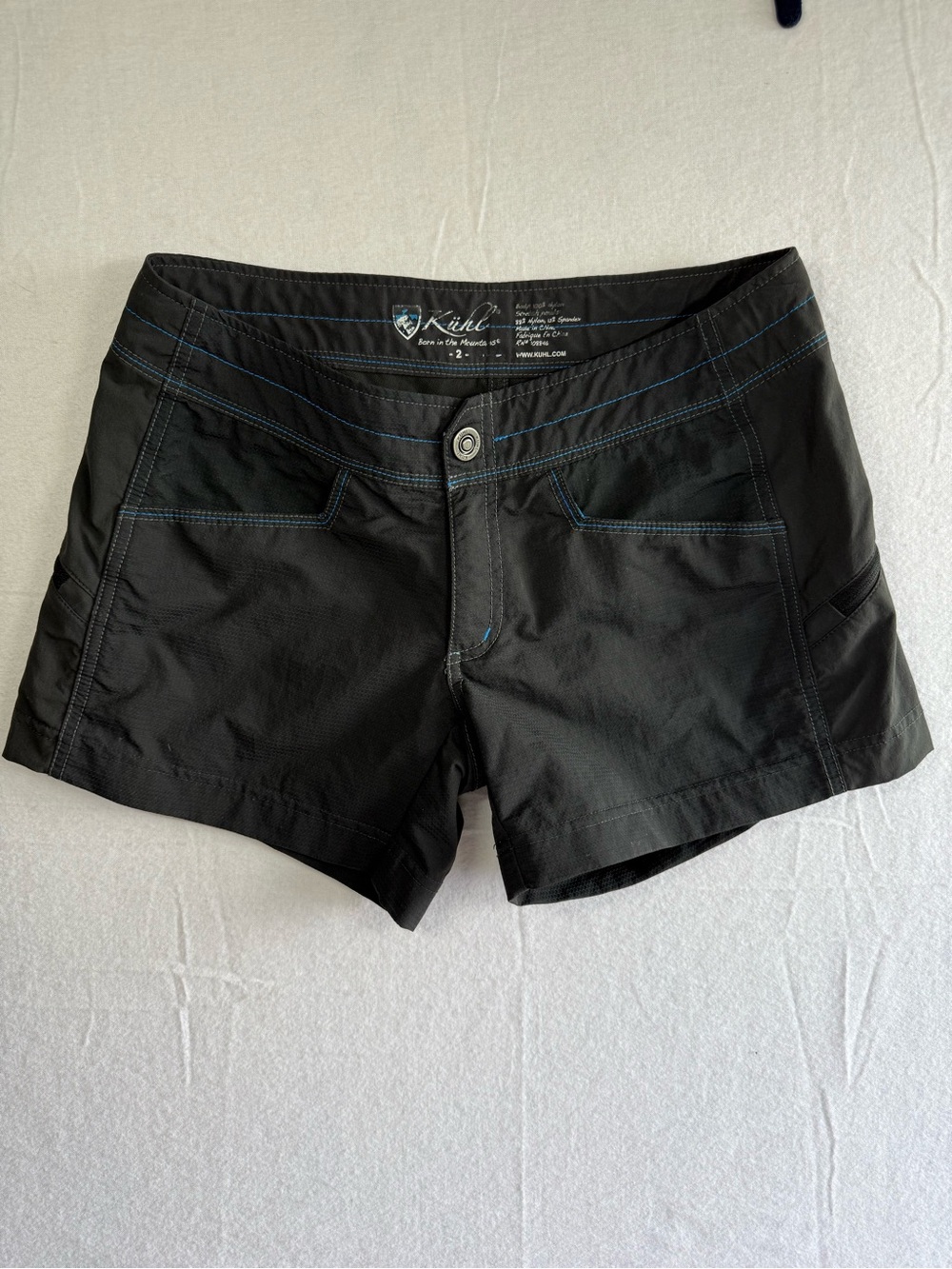 Kuhl Women's Black Performance Shorts Hiking Travel Sz 2